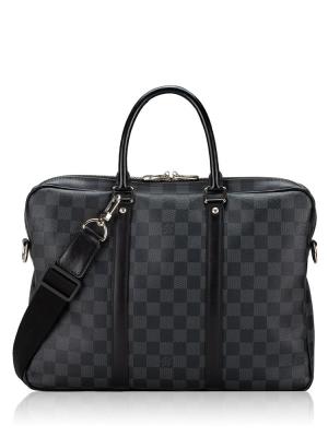 Damier Graphite Porte Documents Voyage PM