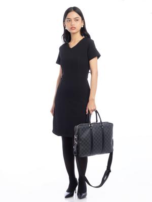 Damier Graphite Porte Documents Voyage PM