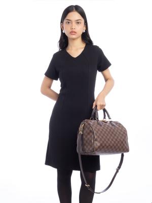 Damier Ebene Speedy 30 Bandouliere NM