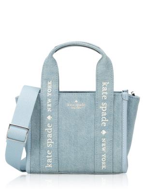 Kip Denim Mini Tote Blue Multi