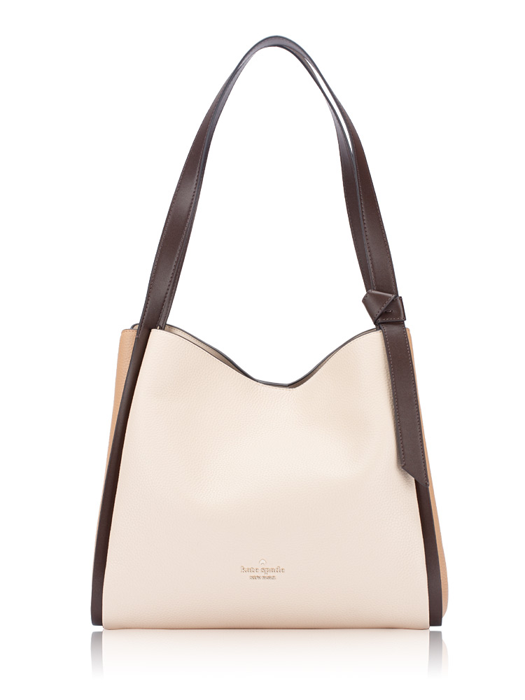 Knott Colorblock Large Carryall Milk Glass