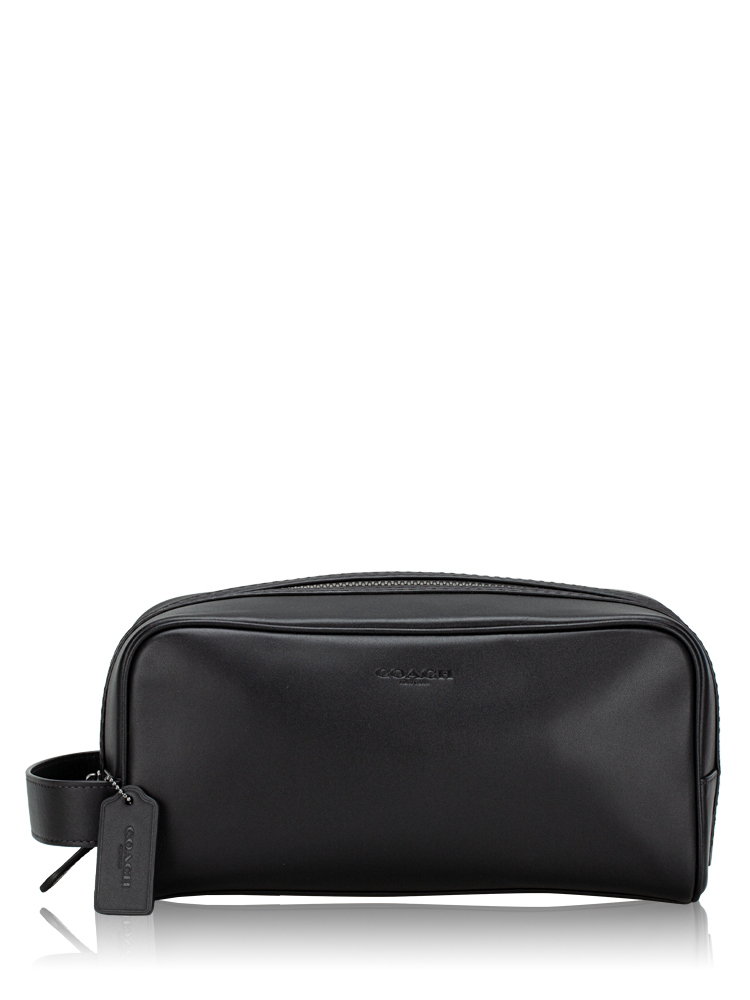 CAT31 Smooth Leather Large Travel Kit Black