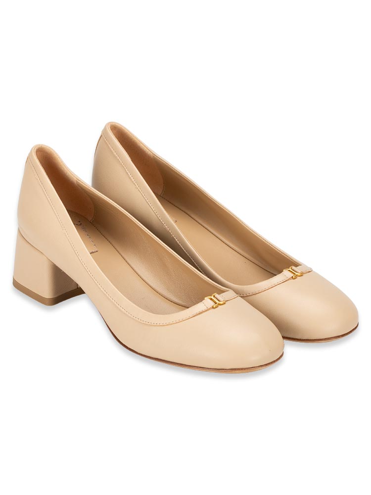 Lambskin Marcie Pumps Delicate Nude Sz 38