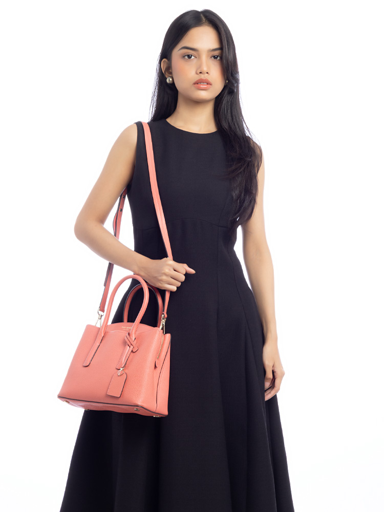 Margaux Medium Satchel Peachy