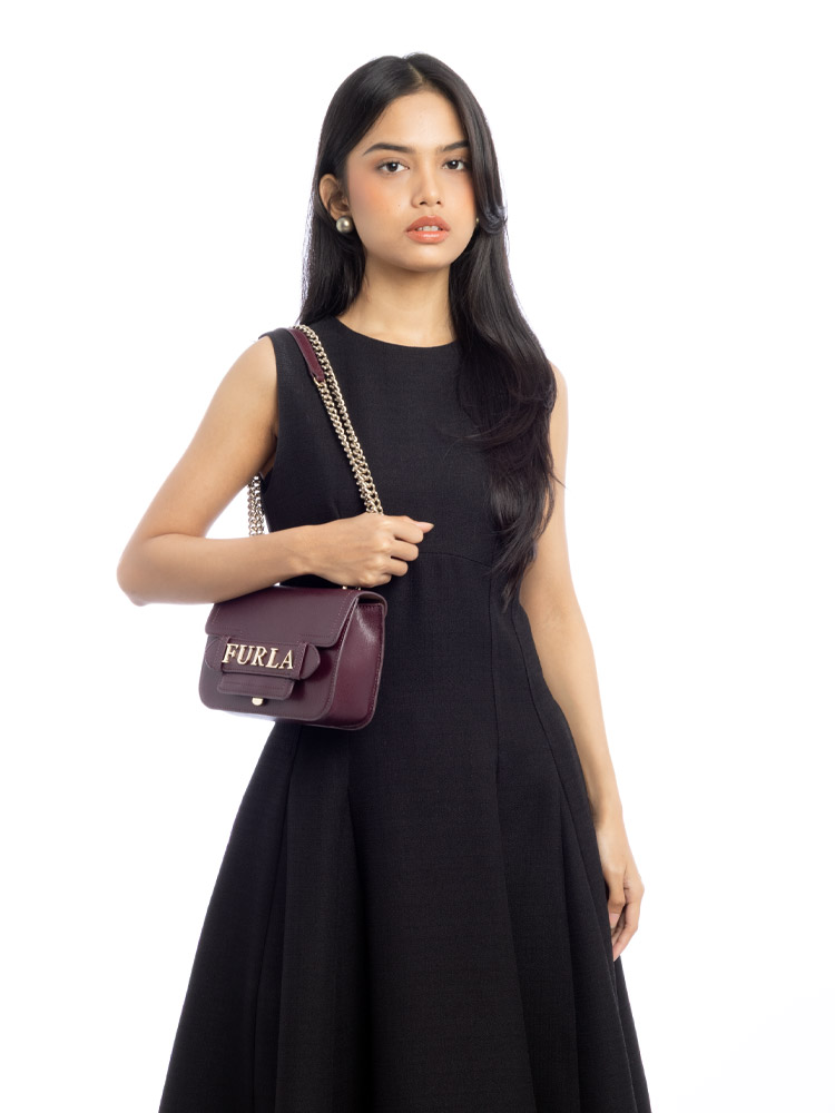 Carol Mini Shoulder Bag Bordeaux