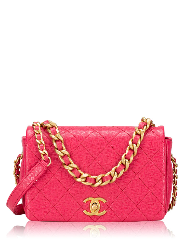 Caviar Fashion Therapy Small Flap Bag Pink