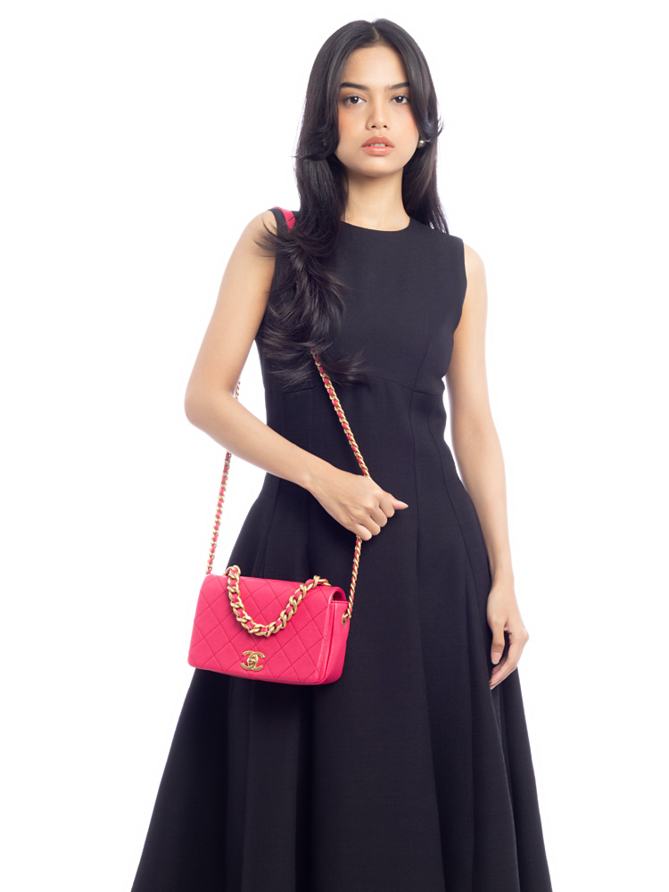 Caviar Fashion Therapy Small Flap Bag Pink