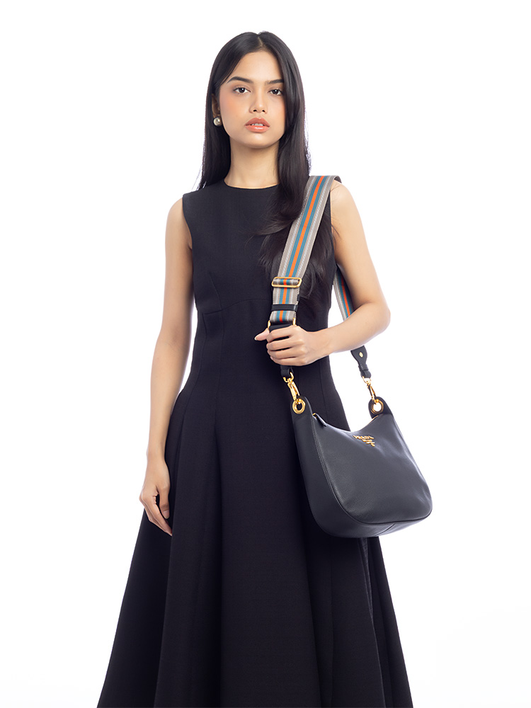 1BC166 Vitello Phenix Hobo Nero