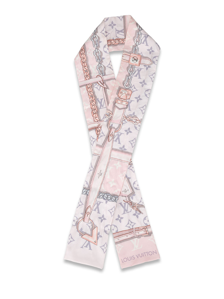 Silk Monogram Confidential Bandeau Light Pink