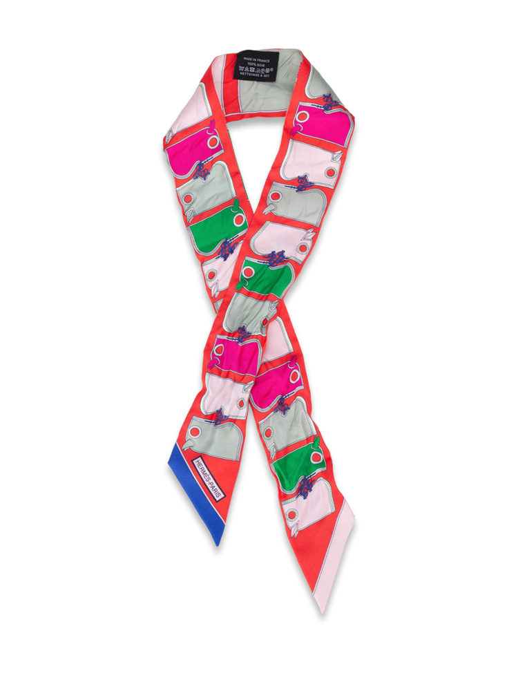 Silk Camails Twilly Grenadine Vert Rose