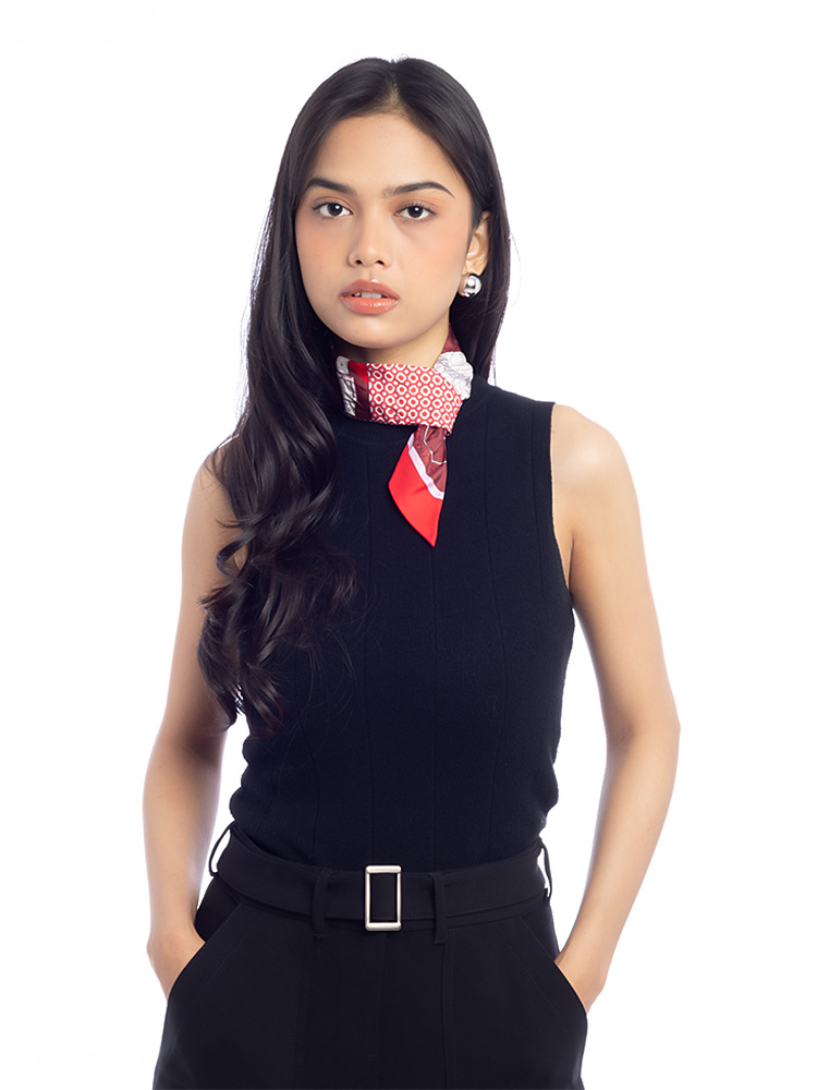 Silk Camails Twilly Grenadine Vert Rose