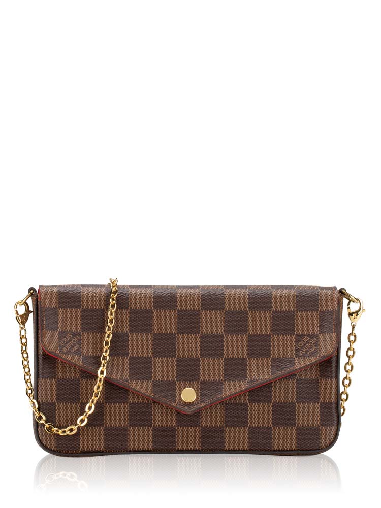 Damier Ebene Pochette Felicie Cerise