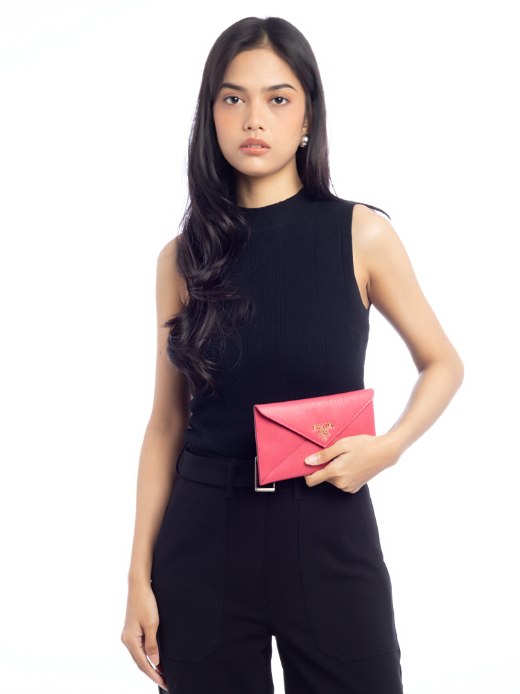 1MF175 Vitello Move Envelope Wallet Peonia