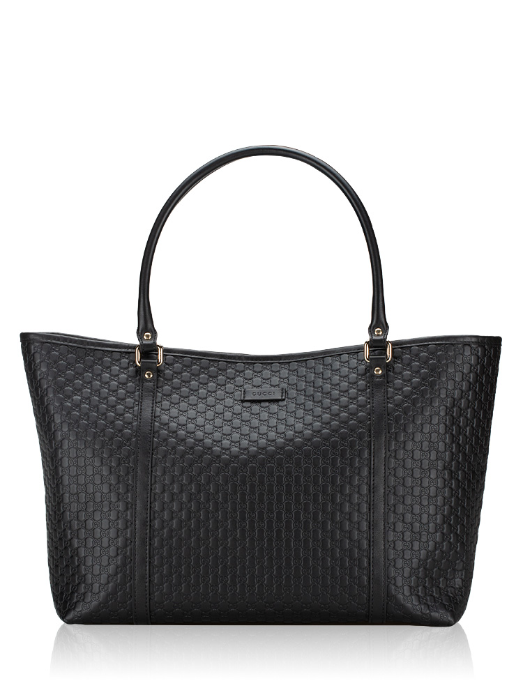 Microguccissima Medium Joy Tote Black