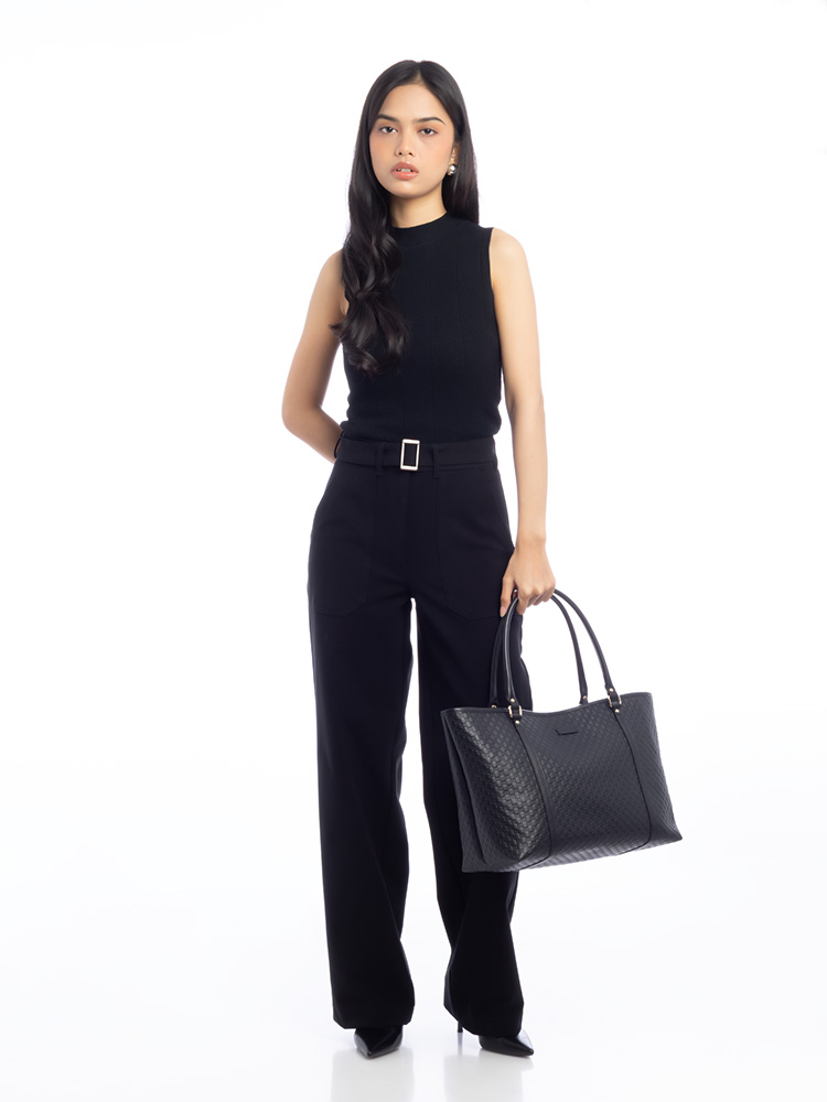 Microguccissima Medium Joy Tote Black