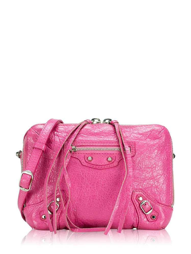 Classic Silver XS Reporter Crossbody Rose Flamingo