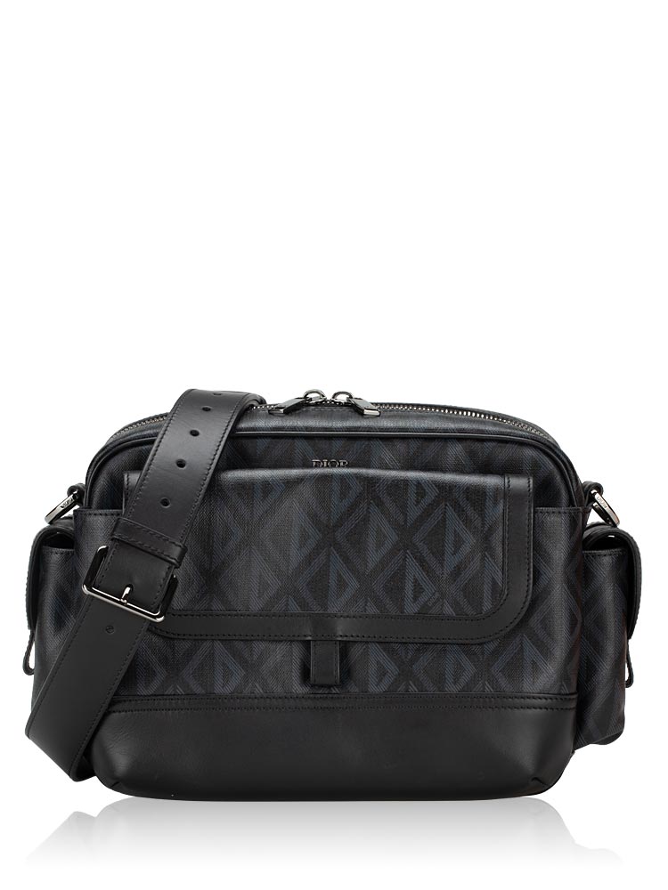 Coated Canvas CD Diamond Hit The Road Messenger Black