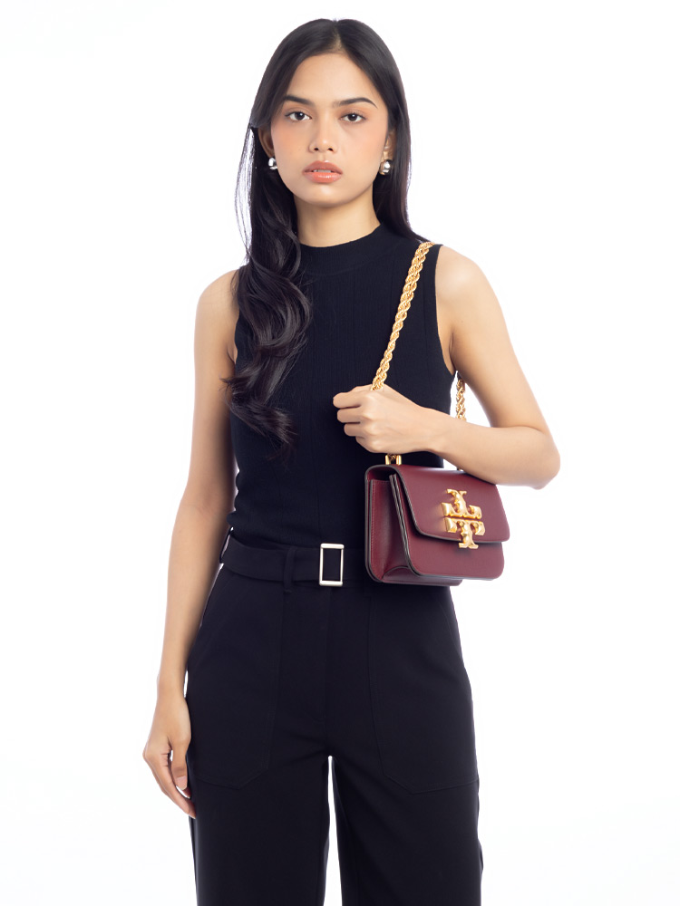 Eleanor Small Convertible Shoulder Bag Claret
