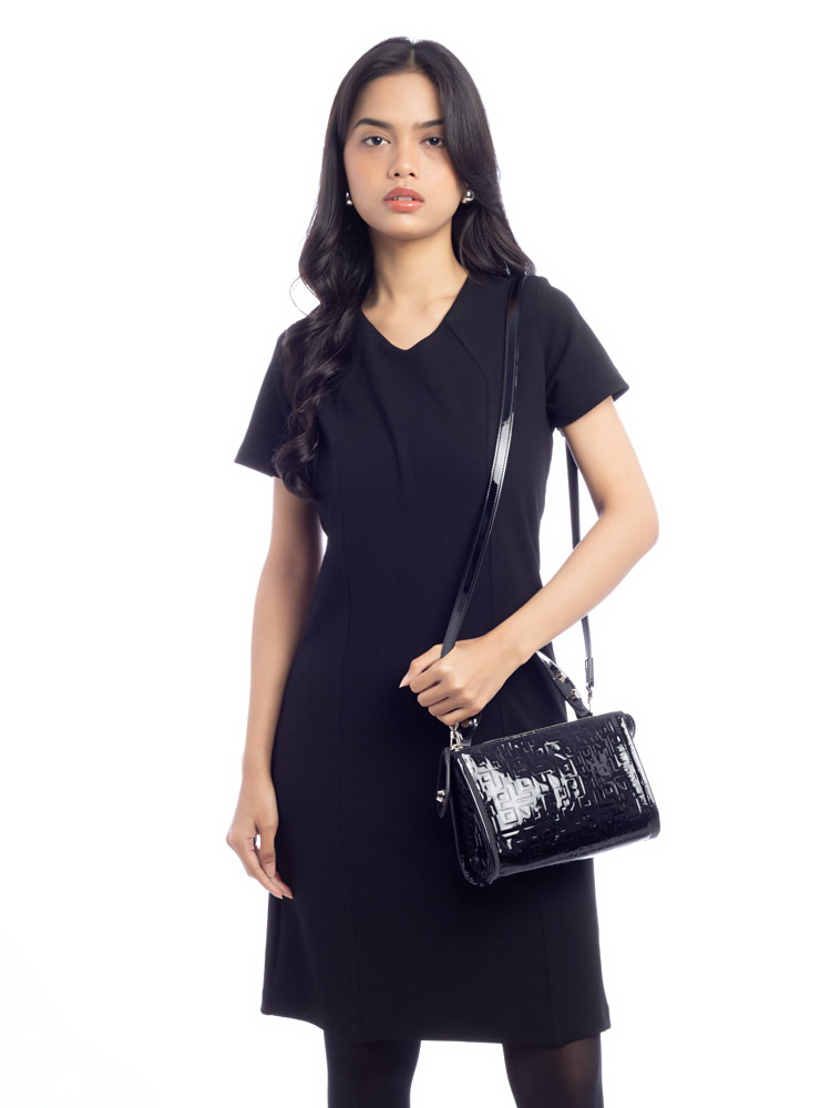 La Voyaguese LGP Top Handle Bag Black