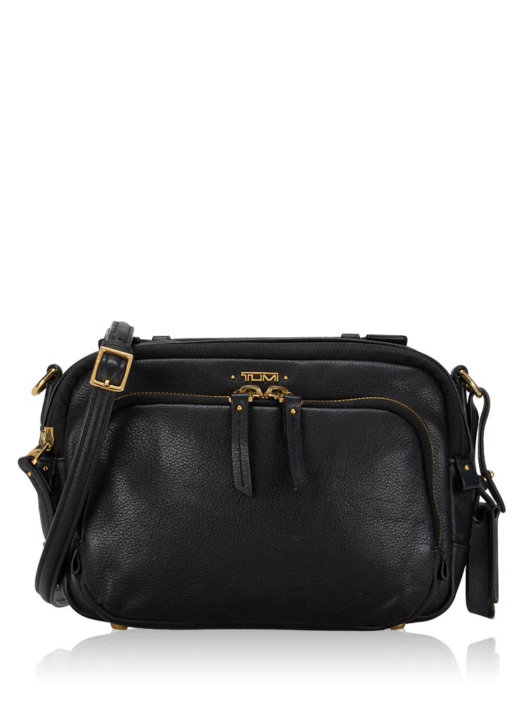 Voyageur Luanda Leather Flight Bag Black