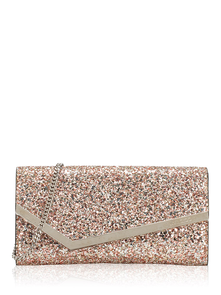Gillter Emmie Clutch with Chain Rose Mix