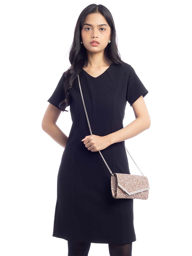 Gillter Emmie Clutch with Chain Rose Mix