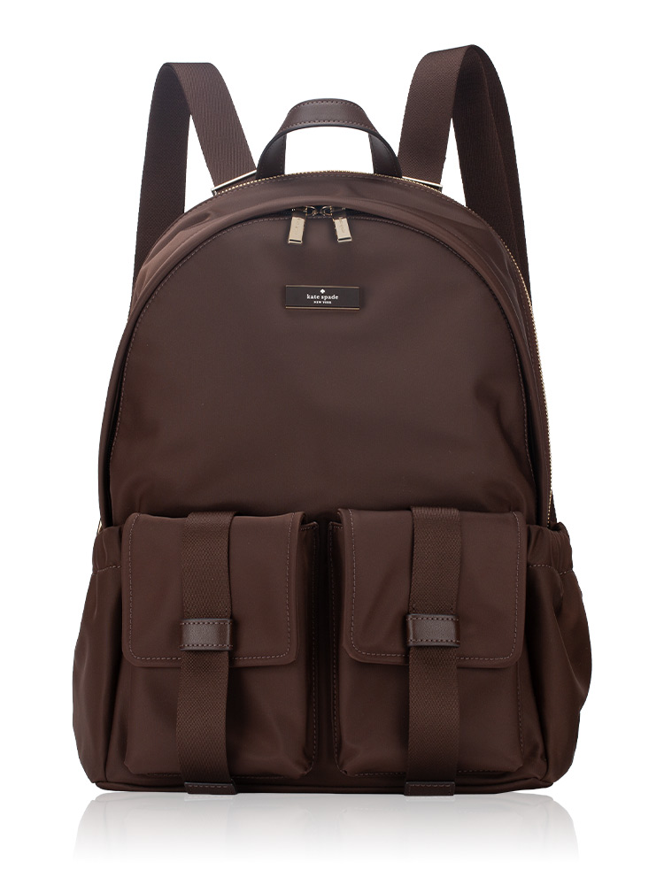Carter Nylon Cargo Large Backpack Hot Fudge