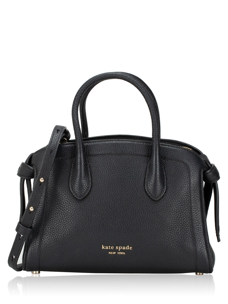 Knott Mini Zip Top Satchel Black