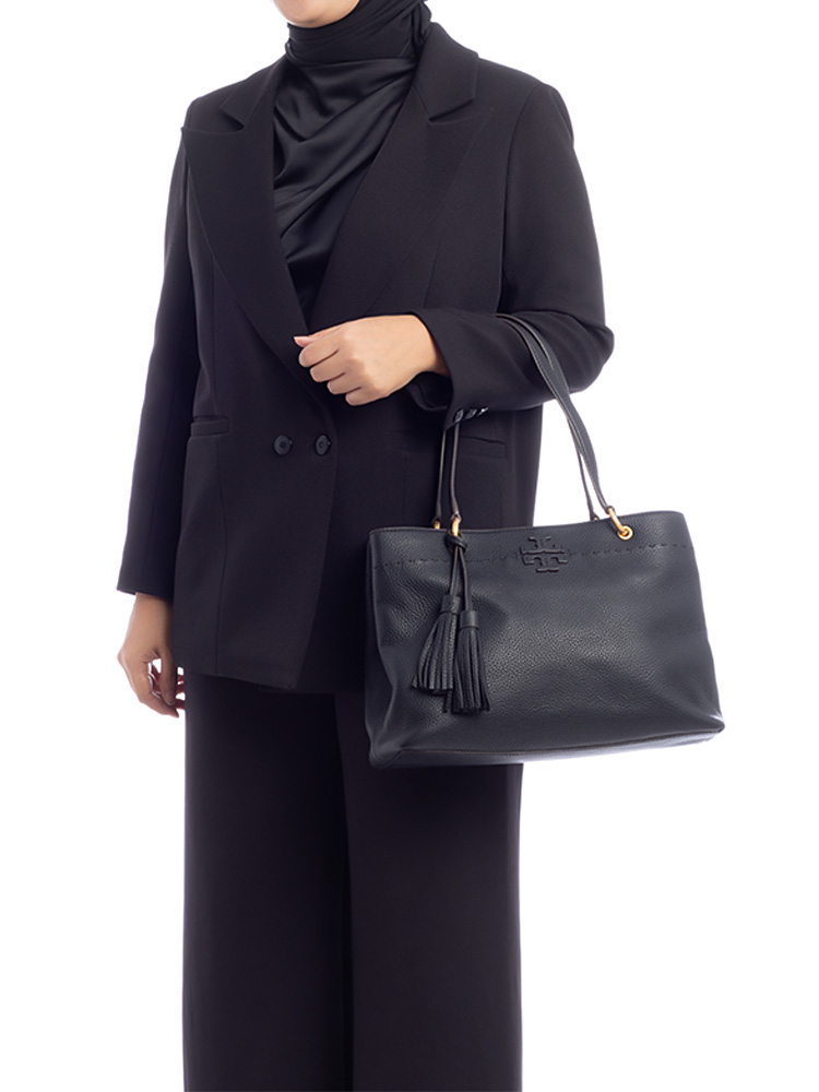 Mcgraw Triple Compartment Tote Black