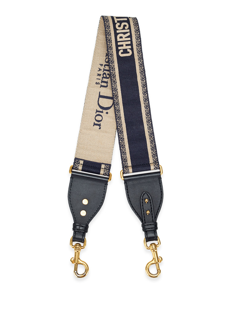 Toile Embroidered Shoulder Strap Blue