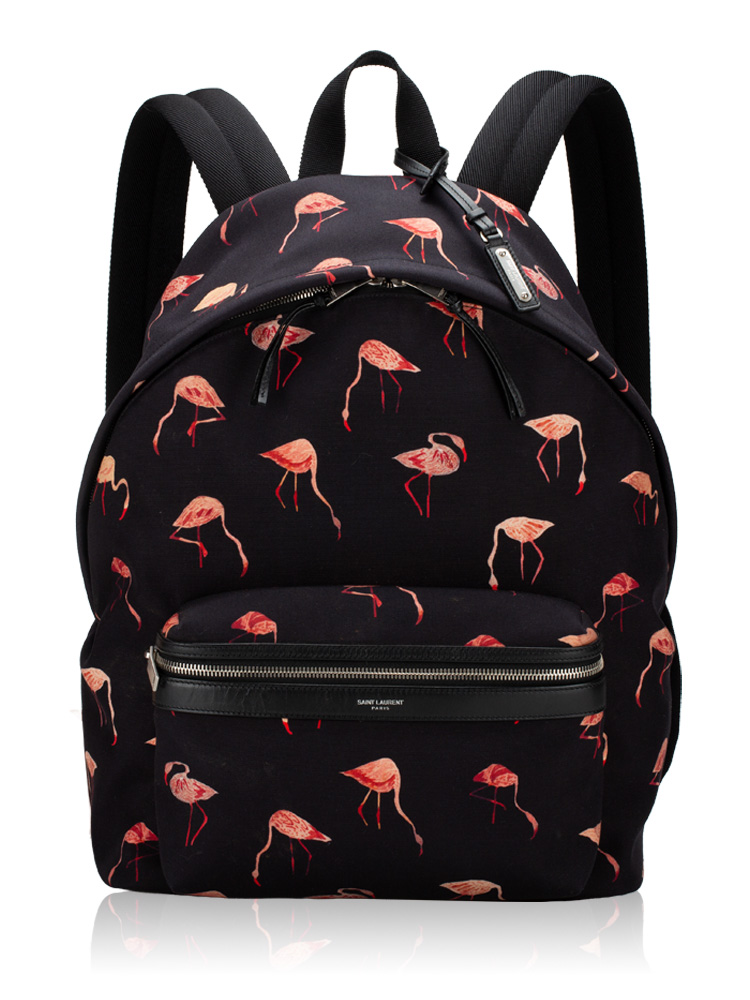 Nylon Flamingo City Backpack Pink Black