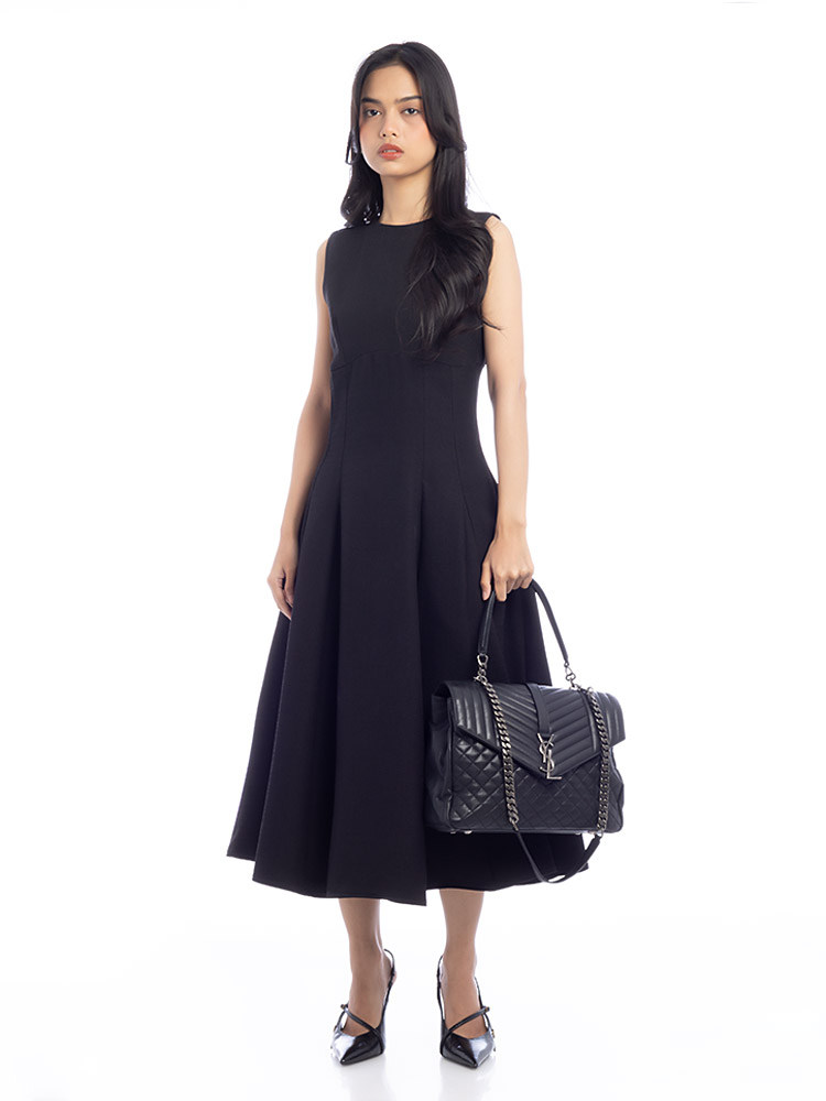 Sheepskin Triquilt Monogram College Large Satchel Asphalt