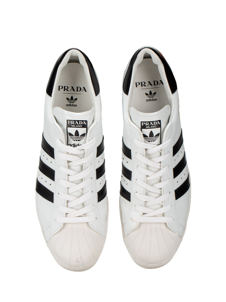 X Adidas Calfskin FW6680 Superstar Sneakers White Black Sz 12