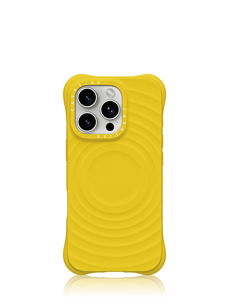 x G-DRAGON Ripple Case iPhone 16 Pro Volt Yellow