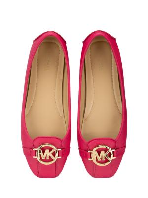 Fulton Faux Leather Moc Flats Carmine Pink Sz 7.5