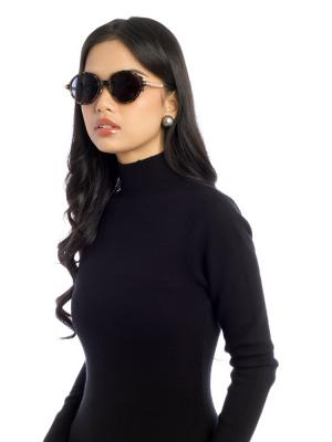 Umbrage Round Sunglasses Tortoise Blue