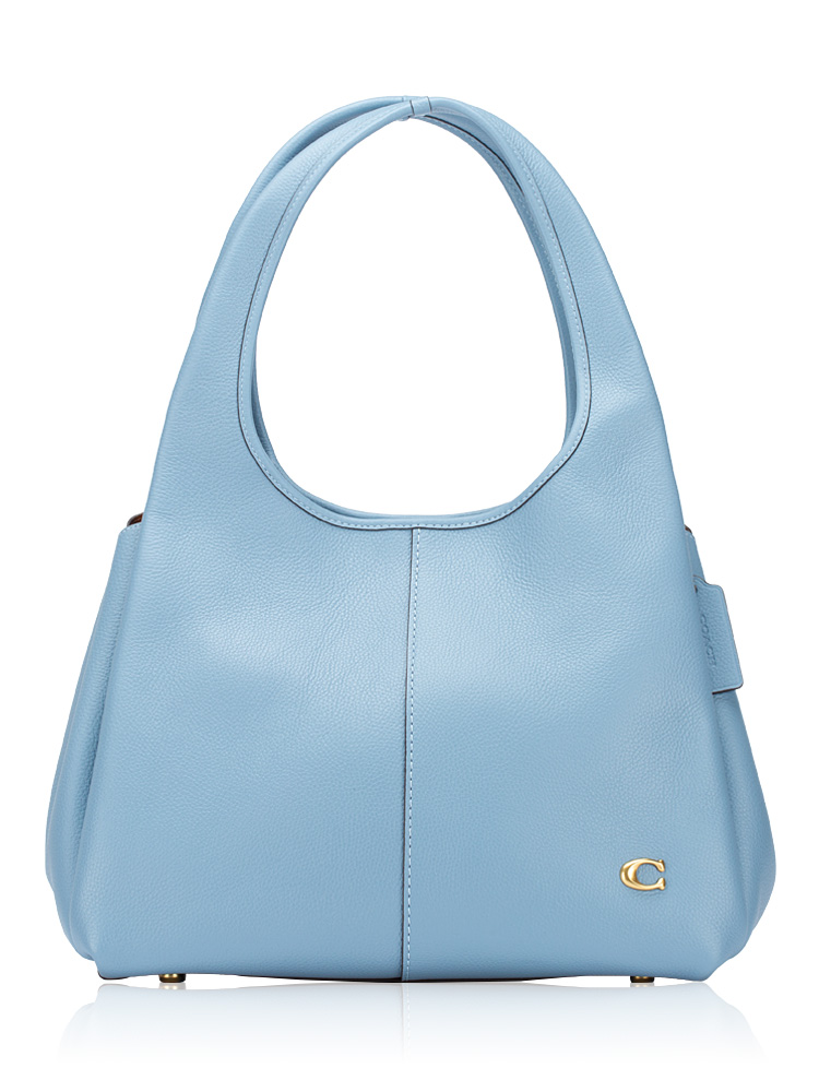 CM544 Lana Leather Shoulder Bag Bluebell