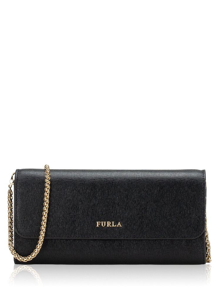 Babylon Leather Chain Wallet Onyx