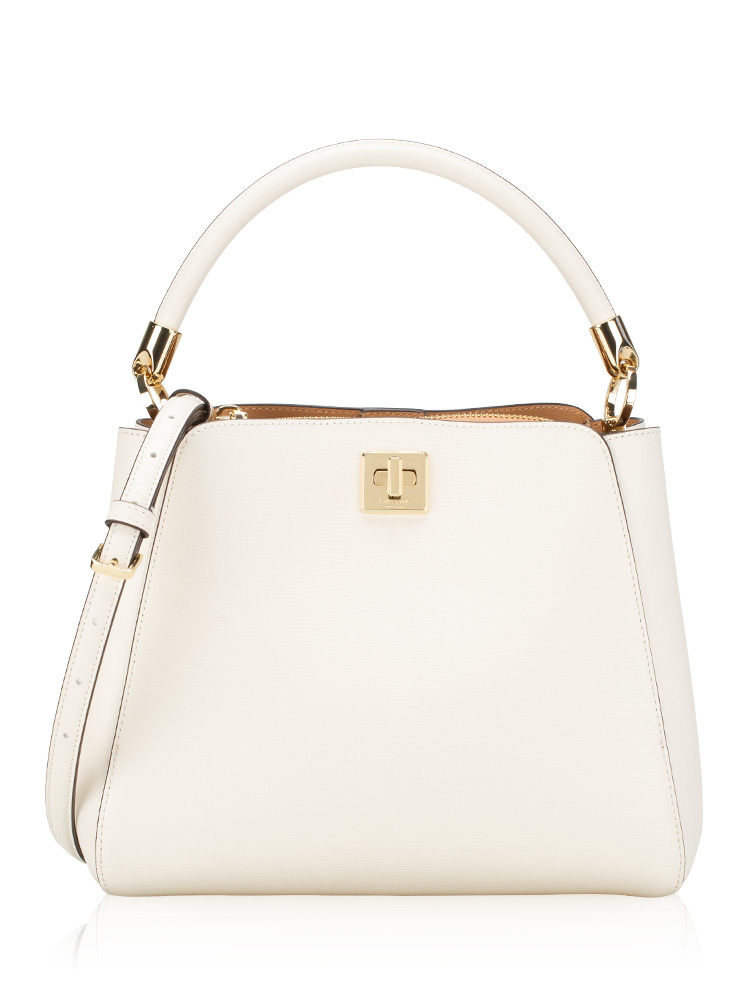 Phoebe Medium Top Handle Satchel Meringue