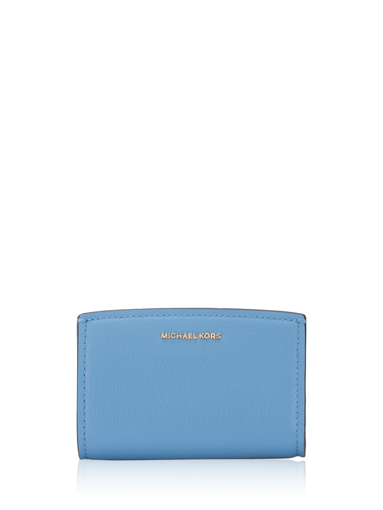 Bryant Leather Medium Zip Wallet French Blue