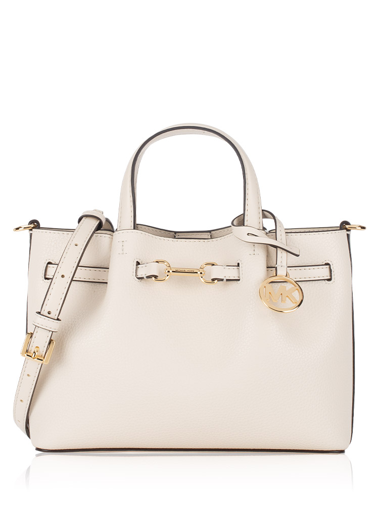 Carson Small Satchel Light Cream