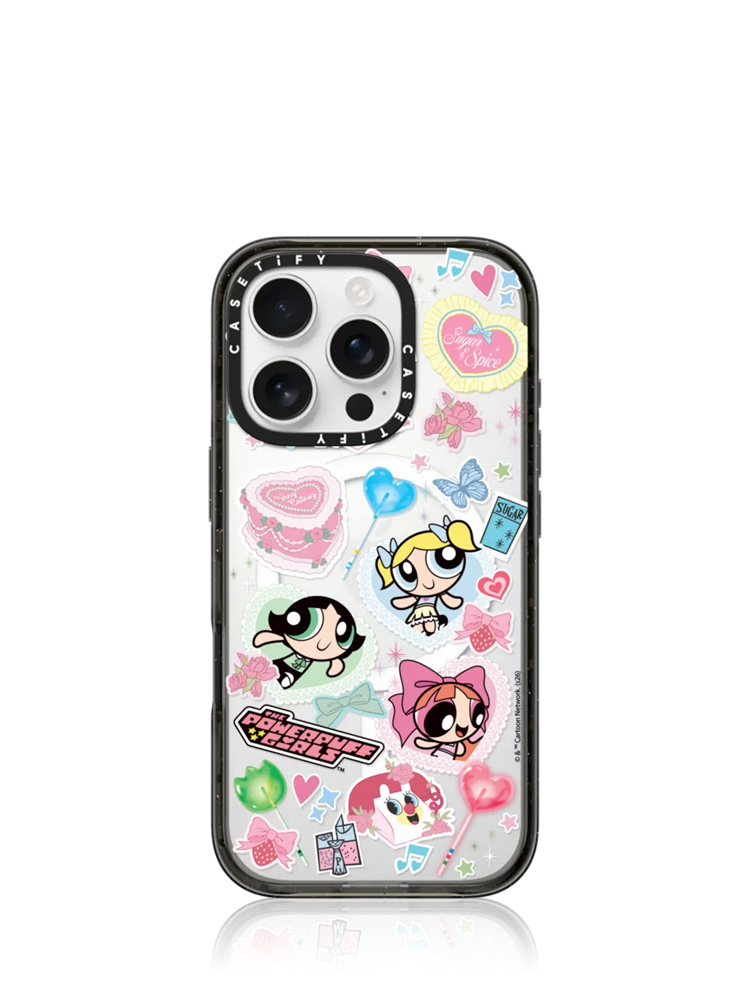 x The Powerpuff Girls Characters iPhone 16 Pro Black