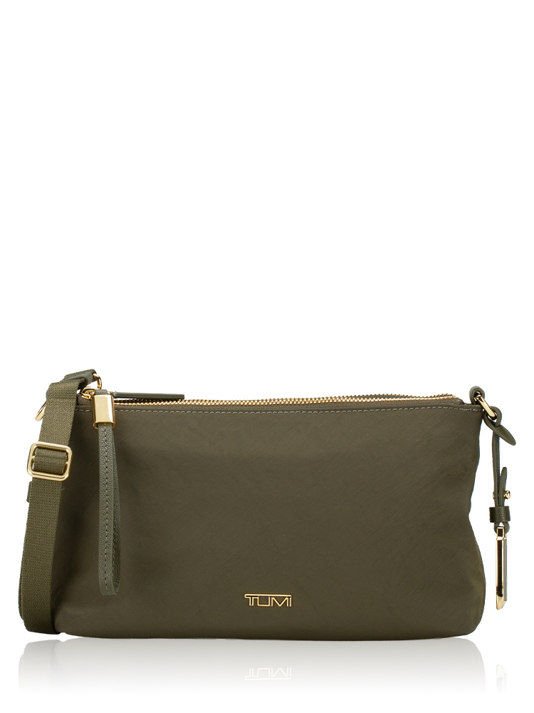 Adela Nylon Crossbody Bag Olive
