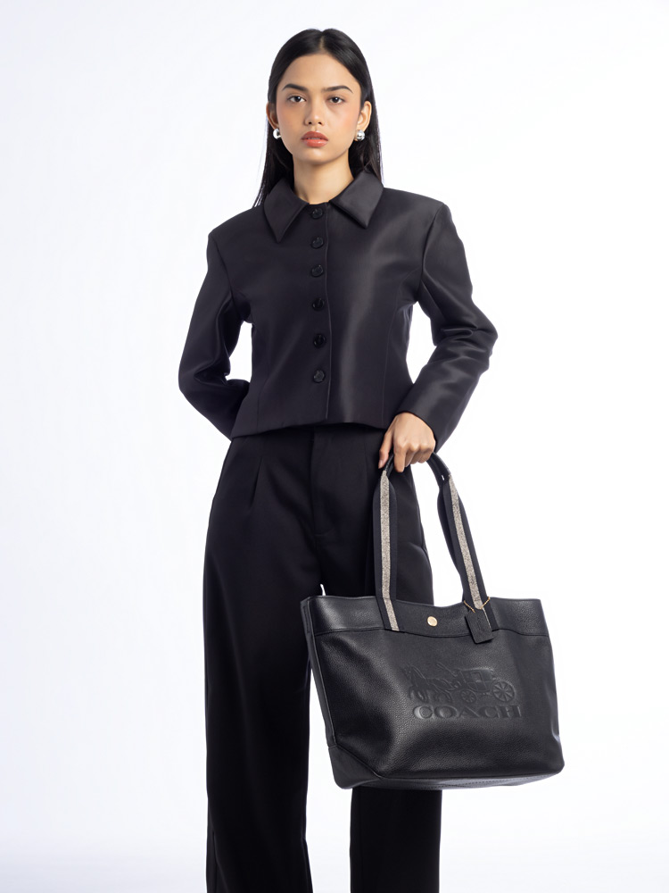 1896 Jes Horse And Carriage Tote Black