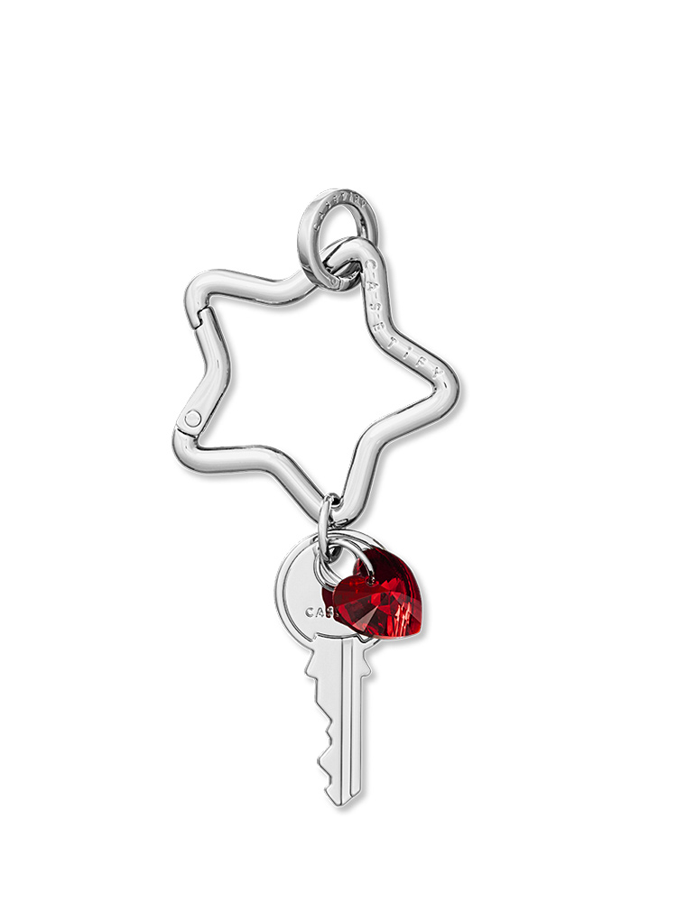 x G-DRAGON Twinkle Star Bag Charm Ruby Red