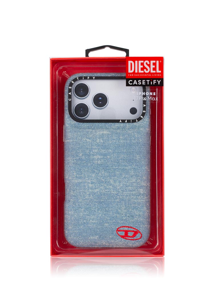 x Diesel Denim Puffer Phone Case iPhone 17 Pro Max Light Blue