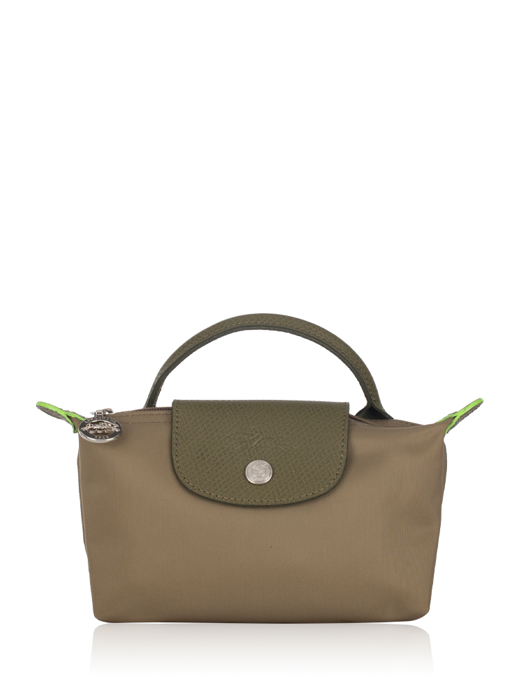Le Pliage Green Pouch With Handle Artichoke