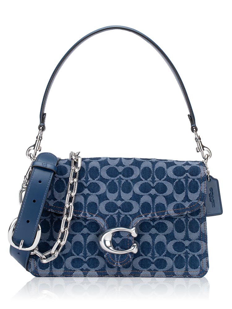 CAN15 Signature Tabby Chain Shoulder Bag Deep Blue Multi