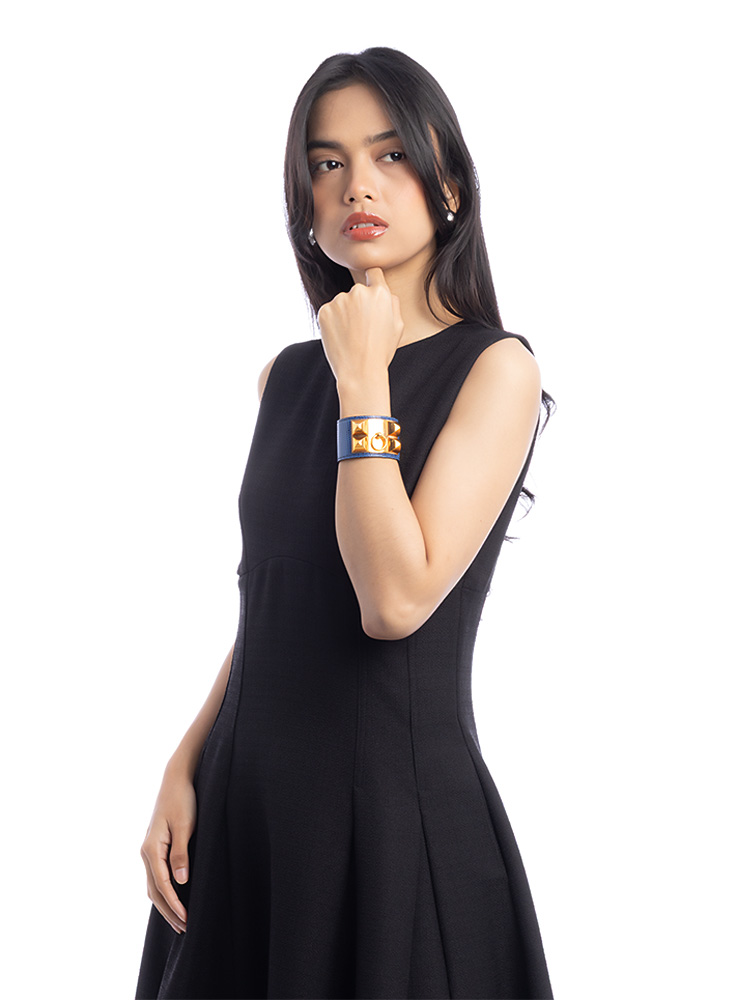 Lizard Collier De Chien CDC Bracelet Bleu Mykonos Sz S