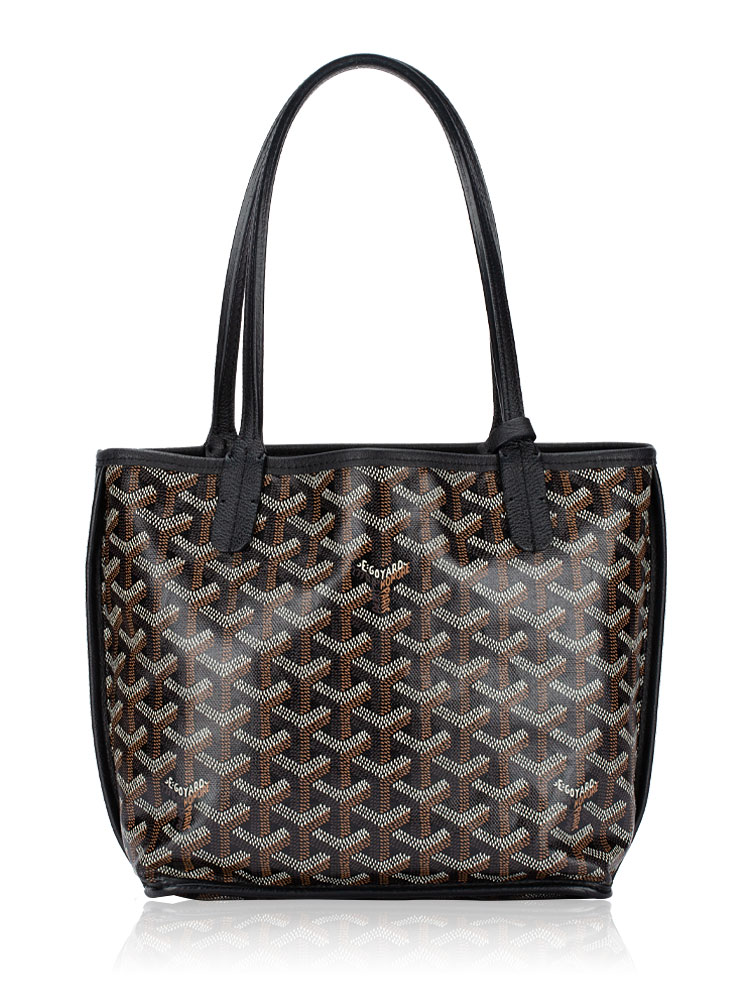 Goyardine Reversible Mini Anjou Black
